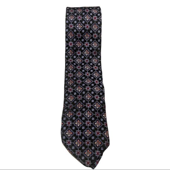 XMI PLATINUM Tie, blue with multi color design - Picture 1 of 5